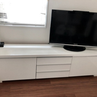 IKEA★テレビ台, ハイグロス ホワイト, 180x41x49 cm