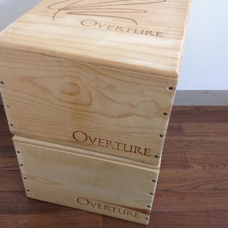 輸入ワインの木箱 二個セット