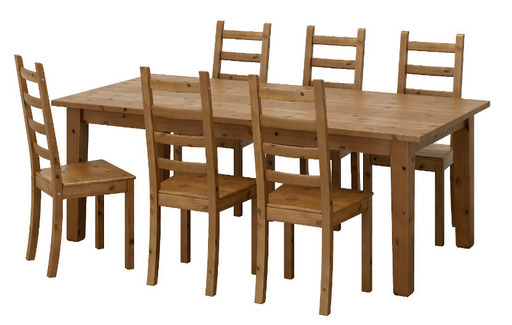 IKEA4～8人掛けダイニングテーブル　椅子付き