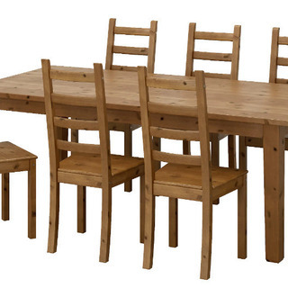IKEA4～8人掛けダイニングテーブル　椅子付き