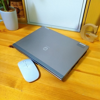 corei5メモリ8GのスーパーPC☆ 高級感のあるシルバーのHP、Elitebook