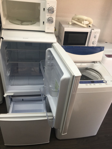 値下げ)生活家電三点セット(洗濯機、冷蔵庫、電子レンジ)販売いたします！