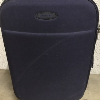 キャリーバッグ スーツケース トランク 2輪 紺色 幅34cm×...