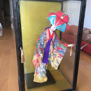 琉球人形●ガラスのケース入り