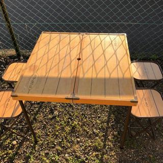 折りたたみ 木製 チェア テーブル セット