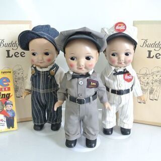 希少 復刻 BuddyLee 3体 おまけドーナツボタン付き バディ・リー