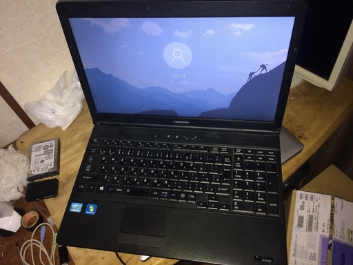 予約入りました。dynabook Satellite B552 F windows10 pro64ビット テンキー付き バッテリー新品に交換済みです