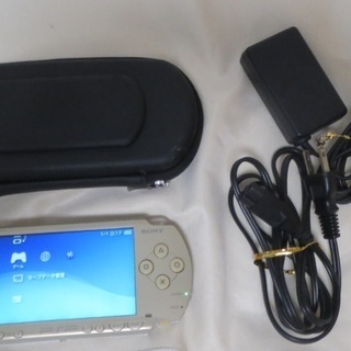 [取引中]【中古】PSP1000(ゴールド) + ソフト21本 ...