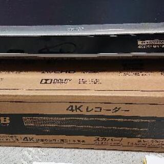 美品 SHARP 4Ｋレコーダー1TB W録  開封後動作確認のみ TU-UD1000