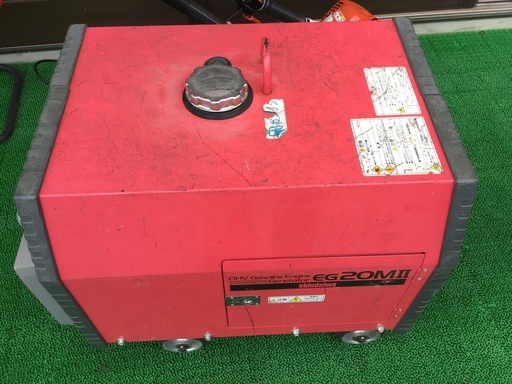 ガソリン エンジン発電機 【シンダイワ】 EG20M II 4サイクル