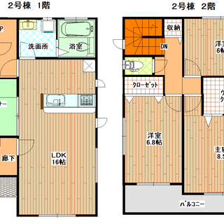 ☆みどり町3丁目の新築戸建(2号棟)☆広々リビング♪☆近隣にうる...