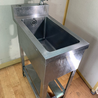 業務用 ステンレス 1層シンク流し台 蛇口付き W330xD600xH800mm 業務用 ステンレス 1層シンク流し台 蛇口付き W330xD600xH800mm