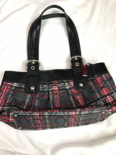 COACH チェック柄バッグ