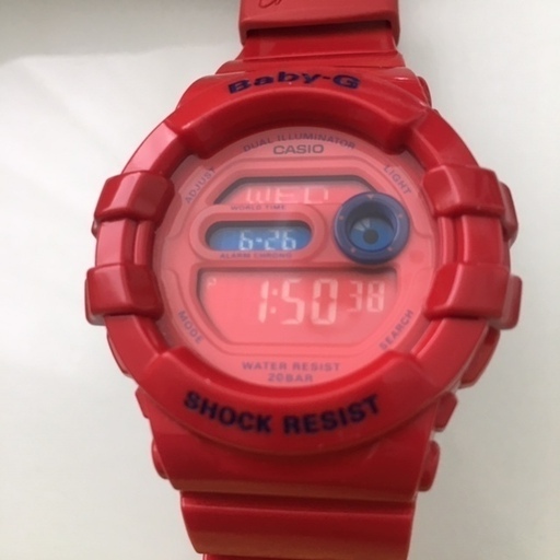 カシオ ベビーg Baby G 腕時計 赤 Red 防水 Casio Bgd 140 中古美品 20気圧防水 日付カレンダー ギラ 川崎のアクセサリー 腕時計 の中古 古着あげます 譲ります ジモティーで不用品の処分