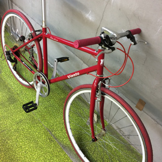 クロスバイク 美品 赤 700×28c