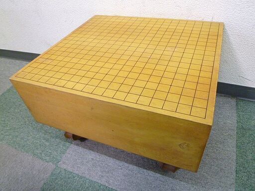 囲碁 碁盤 本榧 カヤ 厚さ約16.5㎝ 重さ約17㎏