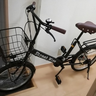 20インチ自転車 6速ギア Street Wise 黒