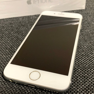 値下げ]ピカピカ美品 iPhone 6 Silver 16 GB docomo 付属品未使用完備