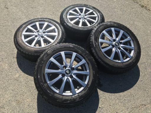 社外ホイール付きスタッドレス4本セット 175/65r14 14X5.5J 4X100 ET38 TOYO/GARIT GIZ 175/65R14 2014年製 バリ山 管理番号62501