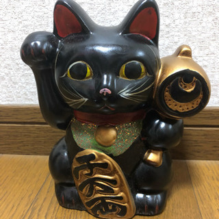 招き猫の貯金箱 日本製