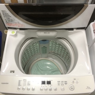 ☆中古 激安！！2016年製！ TOSHIBA　電気洗濯機　10kg　AW-10SD3M　￥39,800！！