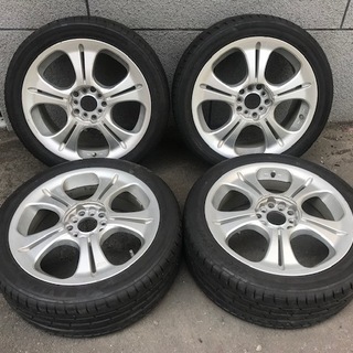 バリ山【格安】215/45R17 2016年製 17×7J +50 100×5H・114.3×5Hマルチ プリウス　ウィッシュ カルディナ レガシィ インプレッサ　