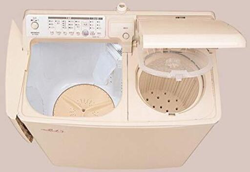 【未使用】HITACHI 二槽式自動洗濯機 青空 PA-T45K5 ベージュ 2018年製【値下げしました！】