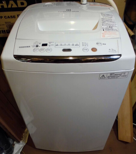 美品◆東芝 4.2kg 全自動洗濯機　AW-42ML ピュアホワイト◆TOSHIBA 滋賀