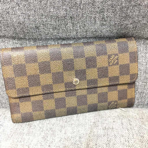 LV ルイヴィトン ダミエ 長財布 三つ折 多少難ありのため格安出品