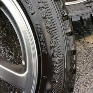 スバル 純正 アルミホイール スタッドレス プレオ バリ溝