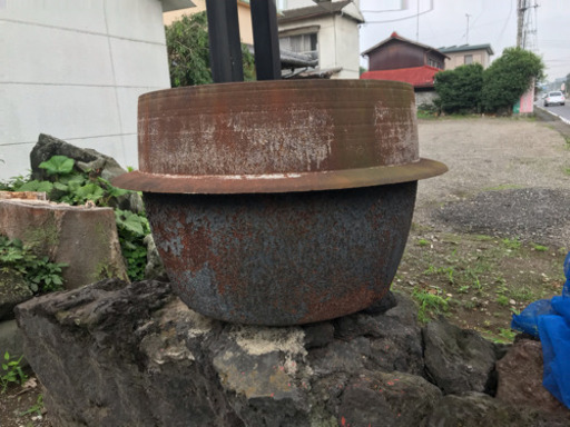 値下！昭和レトロな五右衛門風呂 アンティーク オブジェにも！