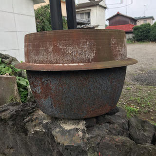 値下！昭和レトロな五右衛門風呂 アンティーク オブジェにも！ 値下！昭和レトロな五右衛門風呂 アンティーク オブジェにも！