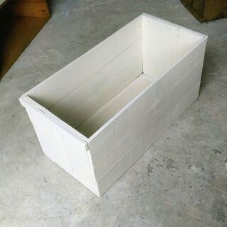 りんご箱 木箱 [ホワイト][白] 棚、DIYなどに☆