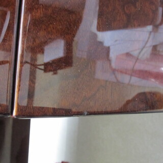 IDC大塚家具で購入したデスク（スプレンダー、マホガニー玉杢）