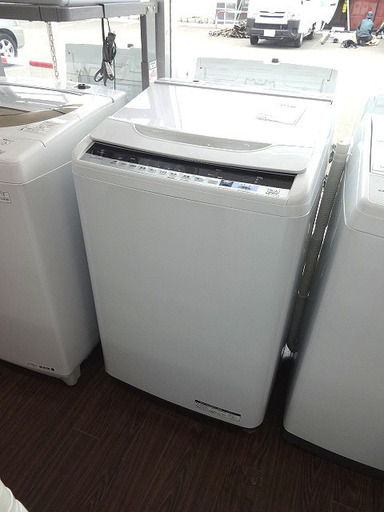 値下げ！札幌 引き取り 日立/HITACHI ビートウォッシュ 8kg 洗濯機 2017年製 BW-V80B