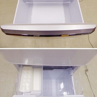 動作保証 MITSUBISHI 三菱電機 3ドア 冷蔵庫 スリムタイプ MR-C34A-W 335L 2017年製