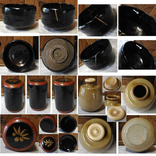 c018 茶箱 茶道具セット 抹茶碗 振出 棗 茶道具