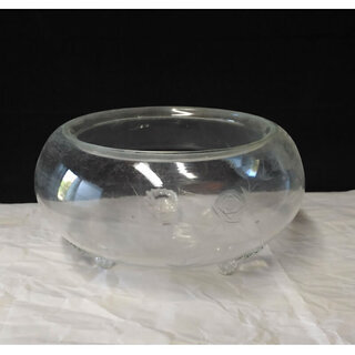 c029 古い ガラス鉢 ガラス 金魚鉢 睡蓮鉢 水盤
