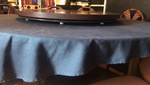 交渉中円卓、中華回転台、椅子10脚セット - その他 