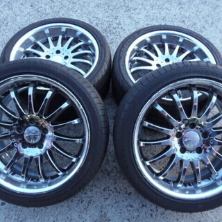 リム深！　ヴィエナ　１８インチ　クラウン、アリスト、シーマなどに！　メッキ♪