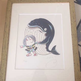 鬼太郎直筆サイン入りの絵 鬼太郎直筆サイン入りの絵