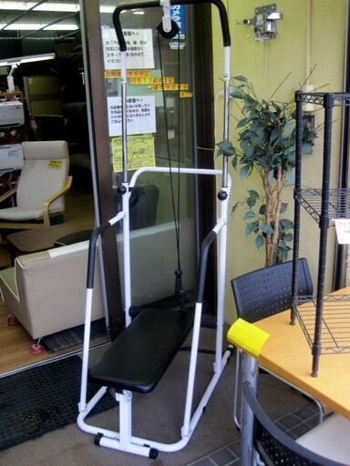 【リサイクルショップスターズ城西店】　ぶら下がり君極　ベンチシート付き　腹筋台　ストレッチ器具　取扱説明書付き