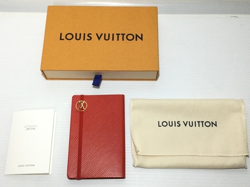 LOUIS VUITTON （ルイヴィトン）★手帳★牛革★エピ/タイガ・ライン★レッド★未使用★美品