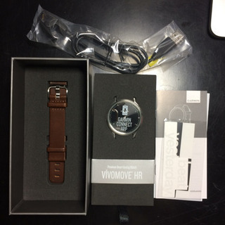 全国郵送・代引き・送料込み！！値下げ！GARMIN VIVOMOVE HR ブラックシルバー