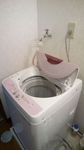 【値下げ】【洗濯機】シャープ洗濯機ES-G4E2-P 2015年製【中古】