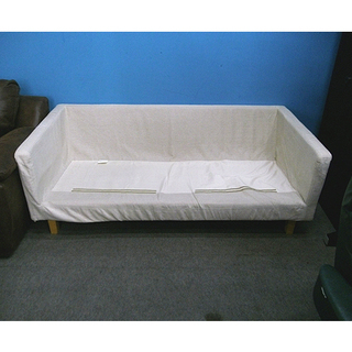 札幌 入手困難!【無印良品 2.5人掛けソファ】幅166cm スリムアーム