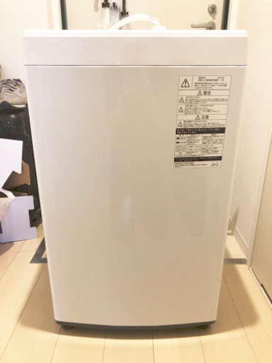 2018年製 美品 東芝 洗濯機 4.5 kg AW-45M5 W ホワイト 6800円