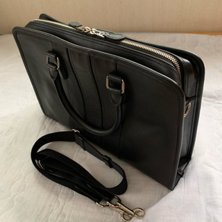 【新品同様】COACH 2WAYビジネスバック 本革製 ブラック