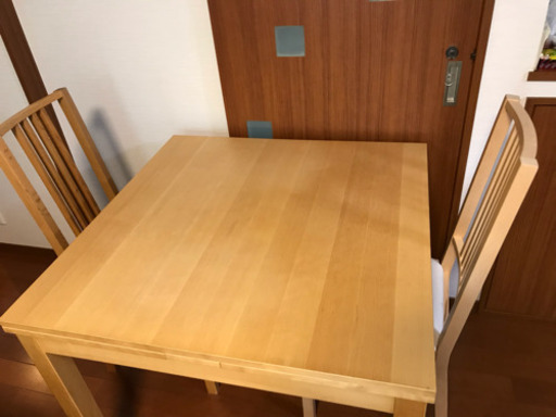 IKEA ダイニング テーブル セット 伸縮性2〜6人掛け