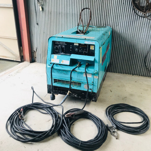 防音型エンジン溶接・発電機 デンヨー Denyo TLW-300SSK 建設 現場 電源 ディーゼル 三相 100V 200V 電動工具 DIY 電気工具 中古品 宮城